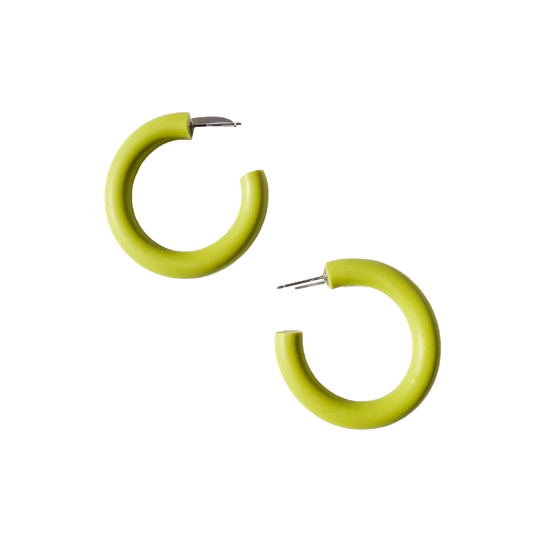 PREORDER Chunky Everyday Hoops in Lime