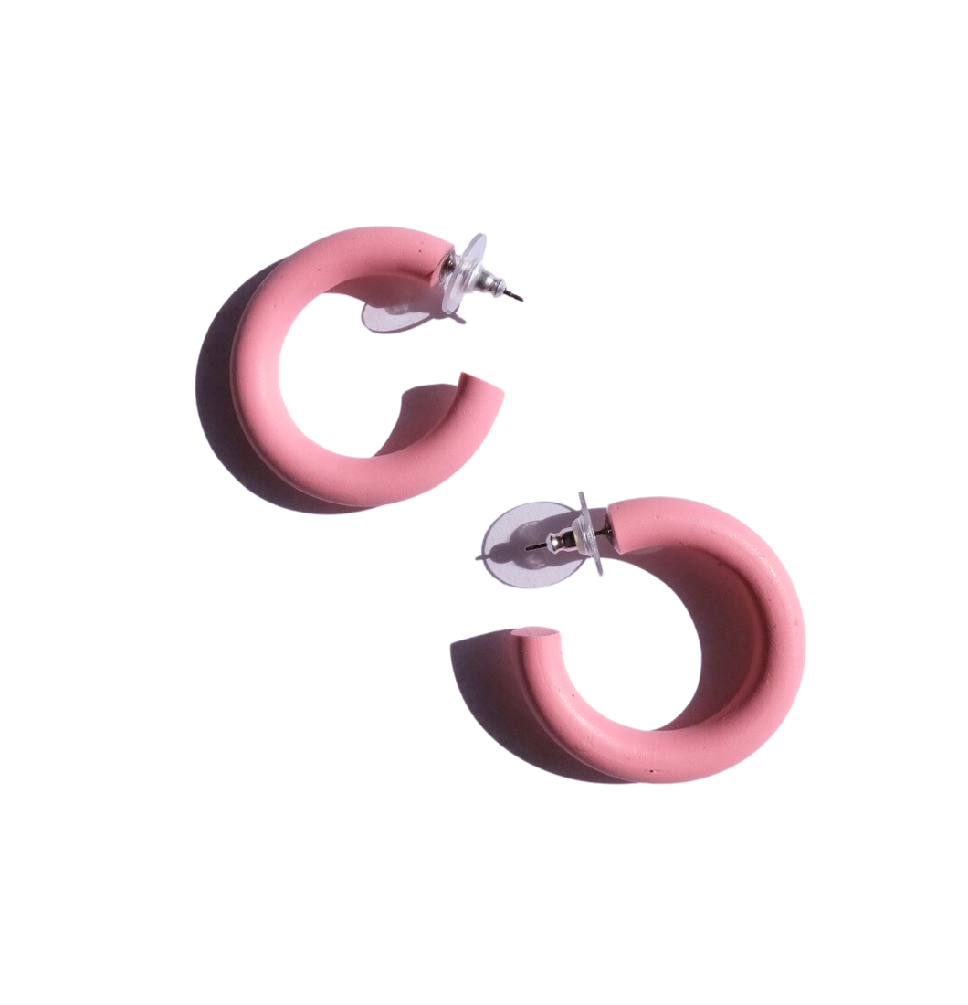 PREORDER Chunky Everyday Hoops in Bubblegum