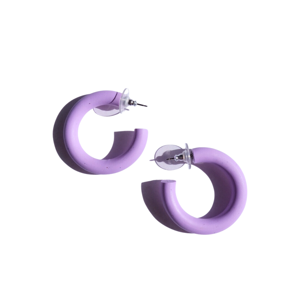 PREORDER Chunky Everyday Hoops in Lilac